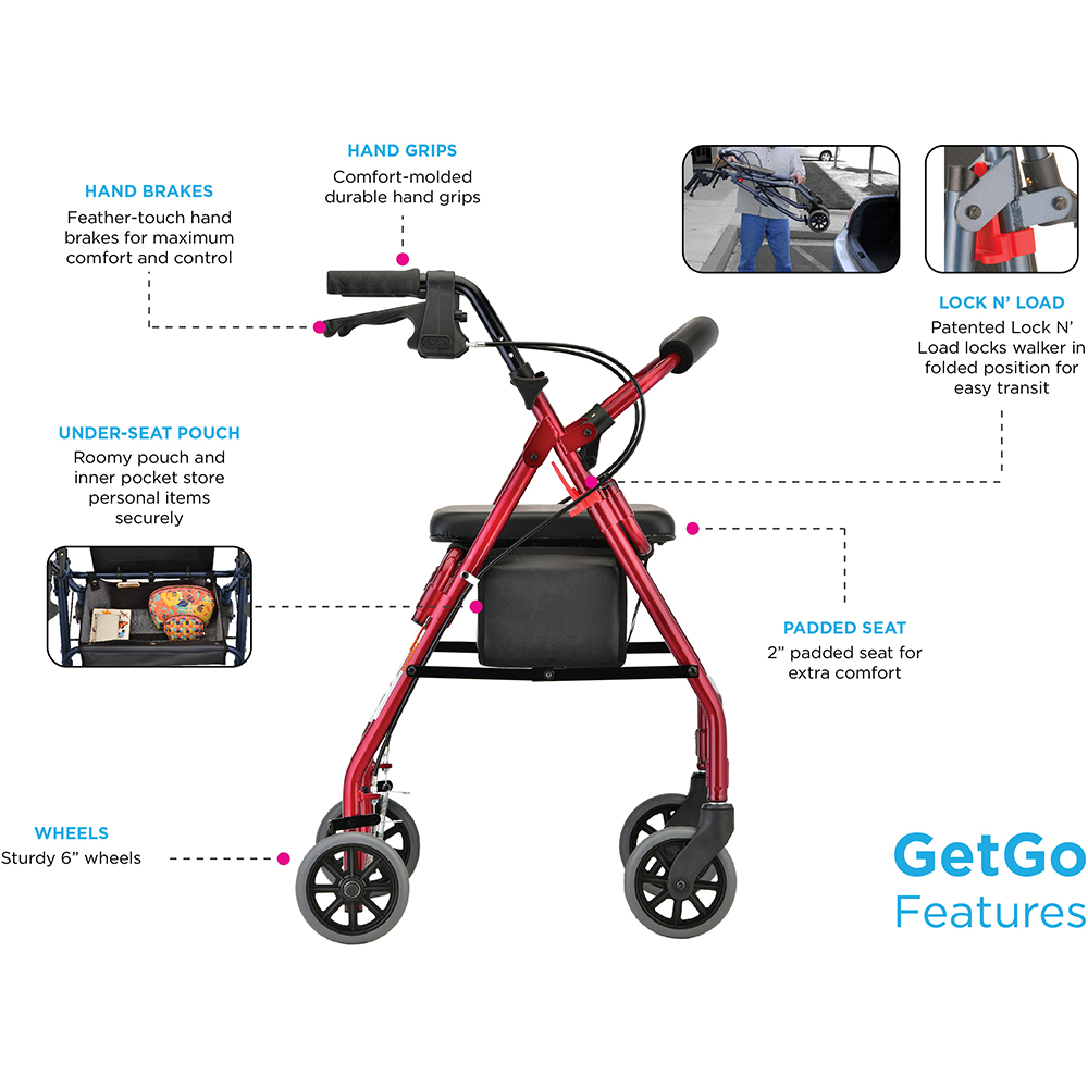 GETGO CLASSIC ROLL WLKR PURPLE